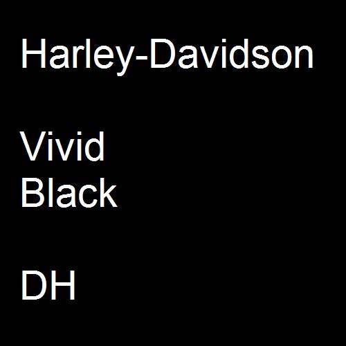 Harley-Davidson, Vivid Black, DH.